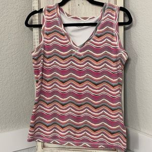 Be Inspired V-Neck Sleeveless Athletic Tank Medium